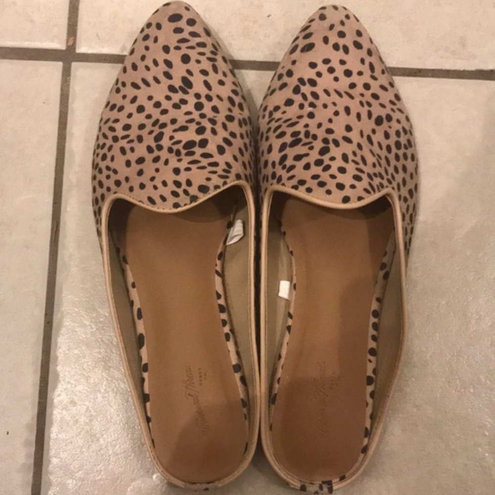 Cheetah print mules, size 9.5
